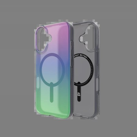 Etui ZAGG Milan Snap z MagSafe do iPhone 16 - zielono-fioletowe Etui ZAGG Milan Snap z MagSafe do iPhone 16 - zielono-fioletowe