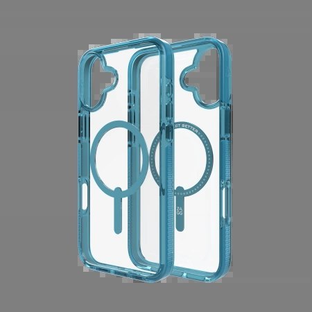 Etui ZAGG Santa Cruz Snap MagSafe na iPhone 16 Plus - niebieskie