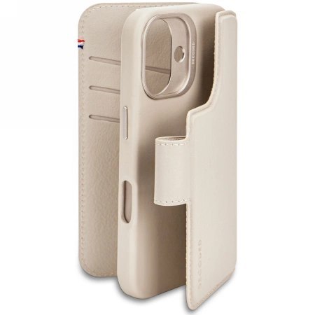 Etui skórzane Decoded Leather Detachable Wallet MagSafe z portfelem na iPhone 16 - różowe Etui skórzane Decoded Leather Detachable Wallet MagSafe z portfelem na iPhone 16 - różowe