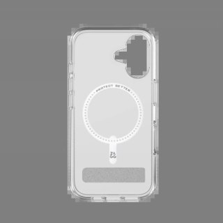 Etui z podstawką ZAGG Crystal Palace Snap Kickstand MagSafe do iPhone 16 - przezroczyste