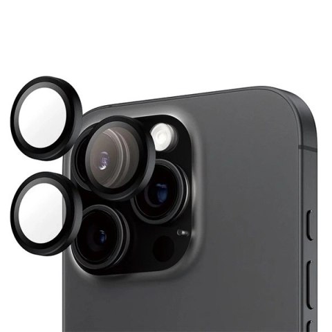 Szkło hartowane PanzerGlass Hoops Black Lens Protector na aparat do iPhone 16 Pro / 16 Pro Max Szkło hartowane PanzerGlass Hoops Black Lens Protector na aparat do iPhone 16 Pro / 16 Pro Max