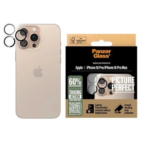 Szkło hartowane PanzerGlass PicturePerfect Lens Protector na aparat do iPhone 16 Pro / 16 Pro Max