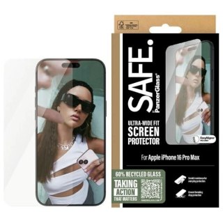 Szkło hartowane SAFE by PanzerGlass Ultra-Wide Fit na iPhone 16 Pro