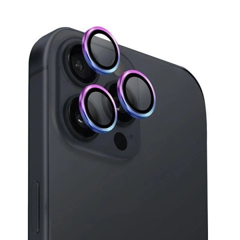 Szkło hartowane UNIQ Optix Aluminium Camera Lens Protector na aparat telefonu z aplikatorem do iPhone 16 Pro / 16 Pro Max - opal Szkło hartowane UNIQ Optix Aluminium Camera Lens Protector na aparat telefonu z aplikatorem do iPhone 16 Pro / 16 Pro Max - opal