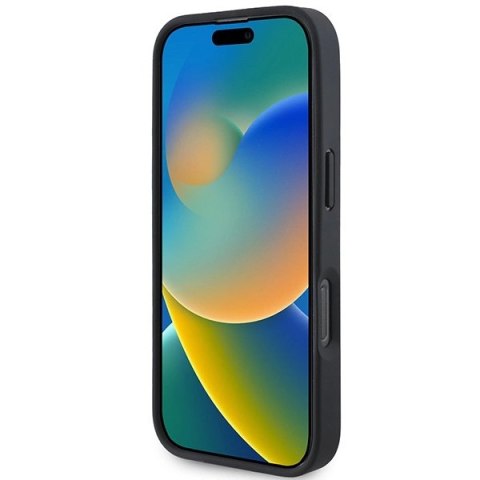 Etui BMW Leather Hot Stamp na iPhone 16 Pro Max - czarne Etui BMW Leather Hot Stamp na iPhone 16 Pro Max - czarne
