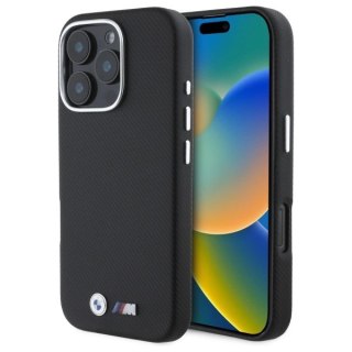 Etui BMW M Edition Kevlar Wrapped Metal na iPhone 16 Pro Max - czarne