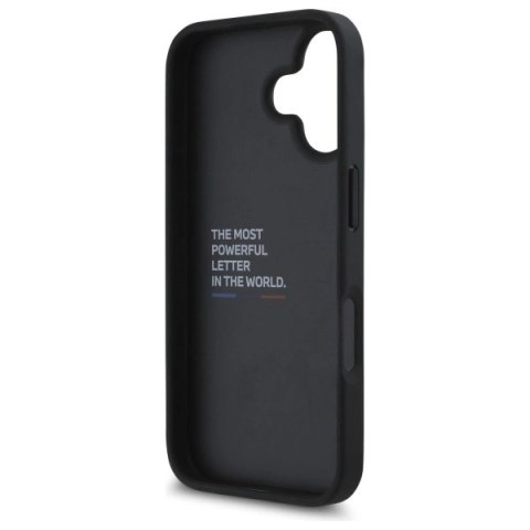 Etui BMW M Grip Stand Smooth and Carbon na iPhone 16 - czarne
