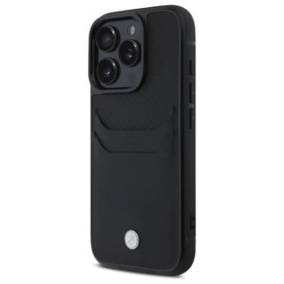 Etui BMW Sign Leather Cardslot na iPhone 16 Pro Max - czarne
