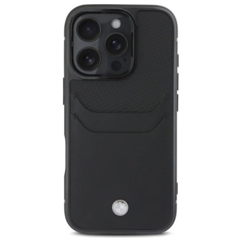 Etui BMW Sign Leather Cardslot na iPhone 16 Pro Max - czarne Etui BMW Sign Leather Cardslot na iPhone 16 Pro Max - czarne