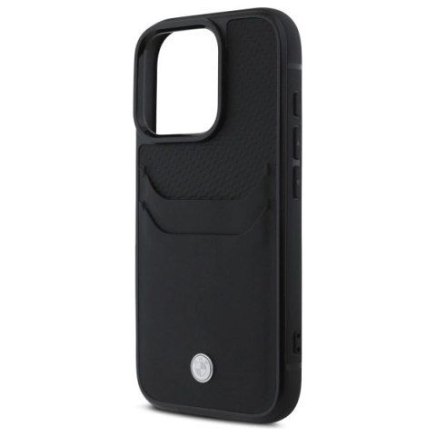 Etui BMW Sign Leather Cardslot na iPhone 16 Pro Max - czarne Etui BMW Sign Leather Cardslot na iPhone 16 Pro Max - czarne