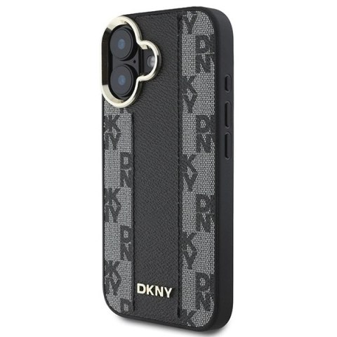 Etui DKNY Checkered Pattern Magsafe na iPhone 16 Plus - czarne Etui DKNY Checkered Pattern Magsafe na iPhone 16 Plus - czarne