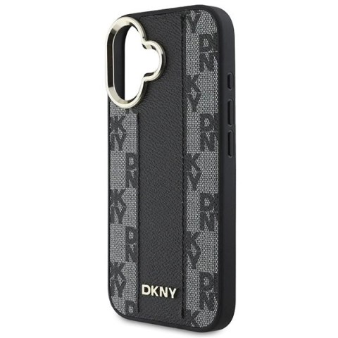 Etui DKNY Checkered Pattern Magsafe na iPhone 16 Plus - czarne Etui DKNY Checkered Pattern Magsafe na iPhone 16 Plus - czarne