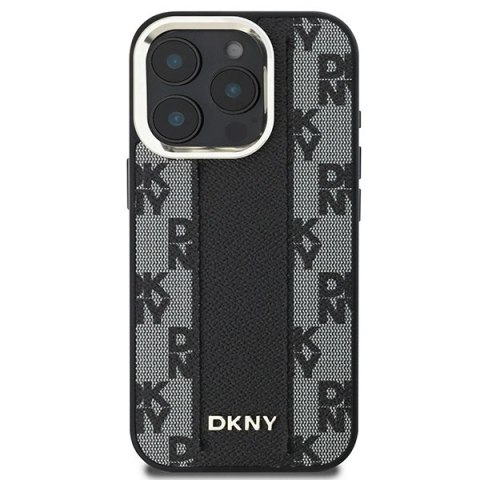 Etui DKNY Checkered Pattern Magsafe na iPhone 16 Pro Max - czarne Etui DKNY Checkered Pattern Magsafe na iPhone 16 Pro Max - czarne