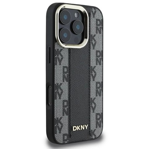 Etui DKNY Checkered Pattern Magsafe na iPhone 16 Pro Max - czarne Etui DKNY Checkered Pattern Magsafe na iPhone 16 Pro Max - czarne