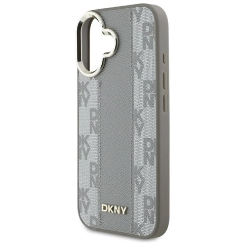 Etui DKNY Checkered Pattern Magsafe na iPhone 16 - beżowe Etui DKNY Checkered Pattern Magsafe na iPhone 16 - beżowe