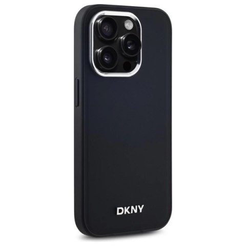 Etui DKNY Plain Logo MagSafe na iPhone 14 Pro - czarne Etui DKNY Plain Logo MagSafe na iPhone 14 Pro - czarne
