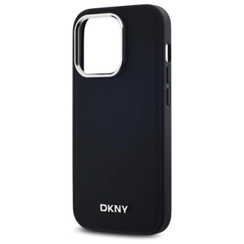 Etui DKNY Plain Logo MagSafe na iPhone 14 Pro - czarne Etui DKNY Plain Logo MagSafe na iPhone 14 Pro - czarne