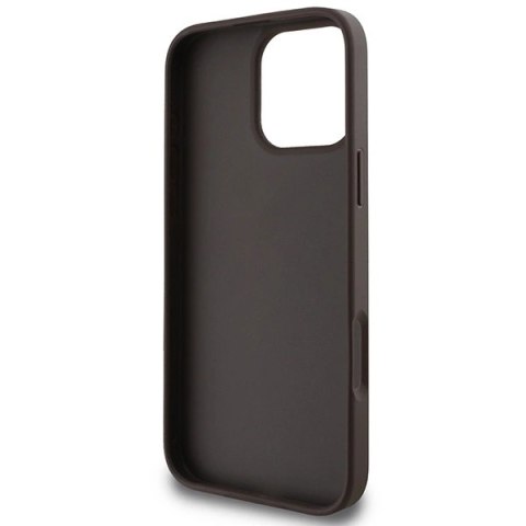 Etui Guess 4G Classic na iPhone 16 Pro Max - brązowe Etui Guess 4G Classic na iPhone 16 Pro Max - brązowe