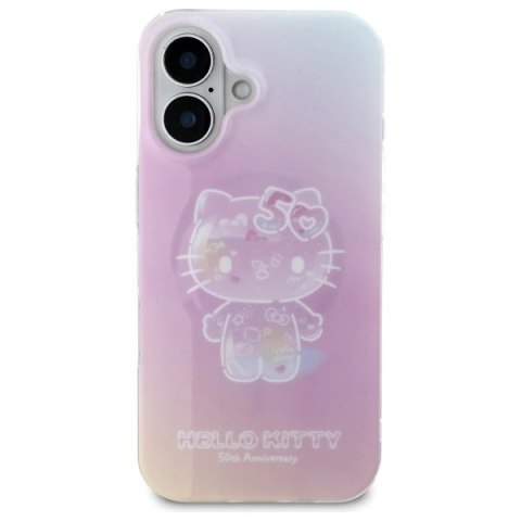 Etui Hello Kitty IML 50th Anniversary Magsafe na iPhone 16 - różowe Etui Hello Kitty IML 50th Anniversary Magsafe na iPhone 16 - różowe