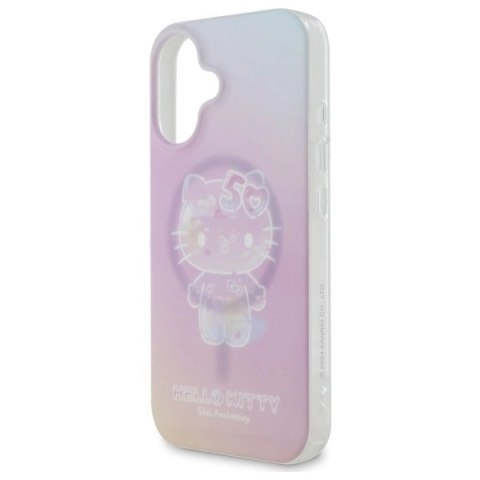 Etui Hello Kitty IML 50th Anniversary Magsafe na iPhone 16 - różowe Etui Hello Kitty IML 50th Anniversary Magsafe na iPhone 16 - różowe