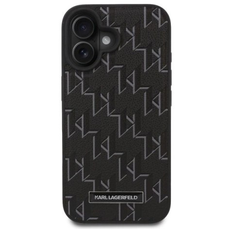 Etui Karl Lagerfeld Hot Stamp Magsafe na iPhone 16 Plus - czarne Etui Karl Lagerfeld Hot Stamp Magsafe na iPhone 16 Plus - czarne