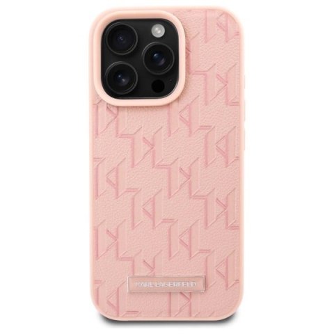 Etui Karl Lagerfeld Hot Stamp Magsafe na iPhone 16 Pro Max - różowe Etui Karl Lagerfeld Hot Stamp Magsafe na iPhone 16 Pro Max - różowe