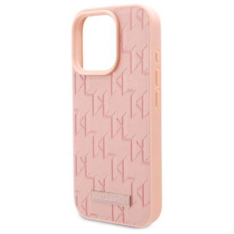 Etui Karl Lagerfeld Hot Stamp Magsafe na iPhone 16 Pro Max - różowe Etui Karl Lagerfeld Hot Stamp Magsafe na iPhone 16 Pro Max - różowe