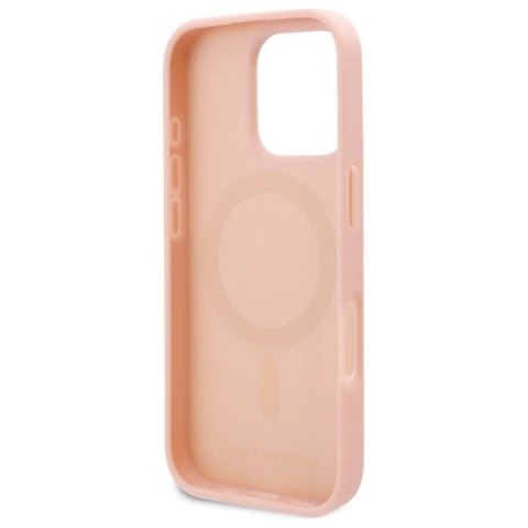 Etui Karl Lagerfeld Hot Stamp Magsafe na iPhone 16 Pro Max - różowe Etui Karl Lagerfeld Hot Stamp Magsafe na iPhone 16 Pro Max - różowe