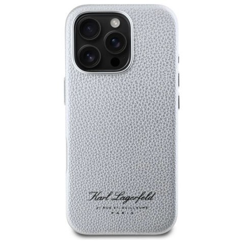 Etui Karl Lagerfeld Hotel RSG na iPhone 16 Pro Max - szare Etui Karl Lagerfeld Hotel RSG na iPhone 16 Pro Max - szare