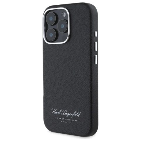 Etui Karl Lagerfeld Hotel RSG na iPhone 16 Pro - czarne Etui Karl Lagerfeld Hotel RSG na iPhone 16 Pro - czarne