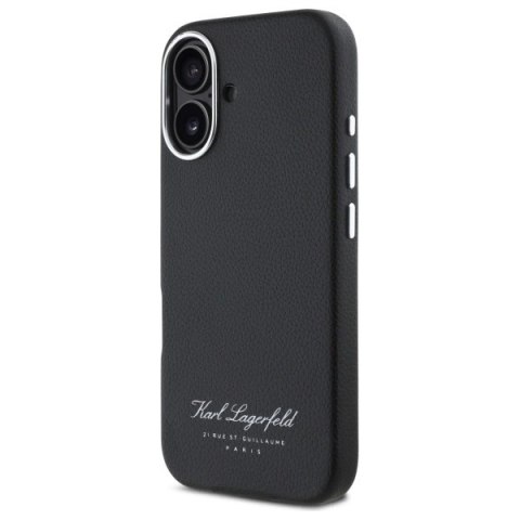 Etui Karl Lagerfeld Hotel RSG na iPhone 16 Pro - czarne Etui Karl Lagerfeld Hotel RSG na iPhone 16 Pro - czarne