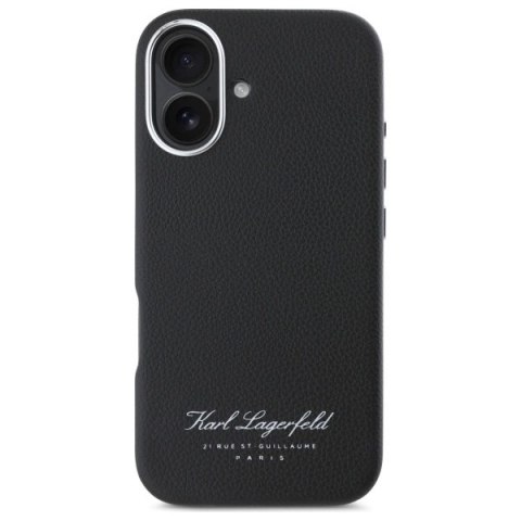 Etui Karl Lagerfeld Hotel RSG na iPhone 16 Pro - czarne Etui Karl Lagerfeld Hotel RSG na iPhone 16 Pro - czarne