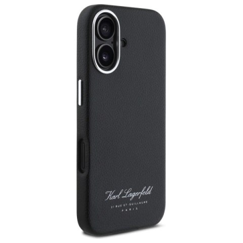 Etui Karl Lagerfeld Hotel RSG na iPhone 16 Pro - czarne Etui Karl Lagerfeld Hotel RSG na iPhone 16 Pro - czarne