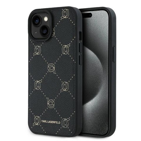 Etui Karl Lagerfeld Karl Head MagSafe na iPhone 15 Plus - czarne Etui Karl Lagerfeld Karl Head MagSafe na iPhone 15 Plus - czarne