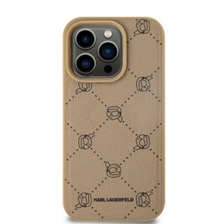 Etui Karl Lagerfeld Magsafe Karl Head na iPhone 15 Pro Max - beżowe