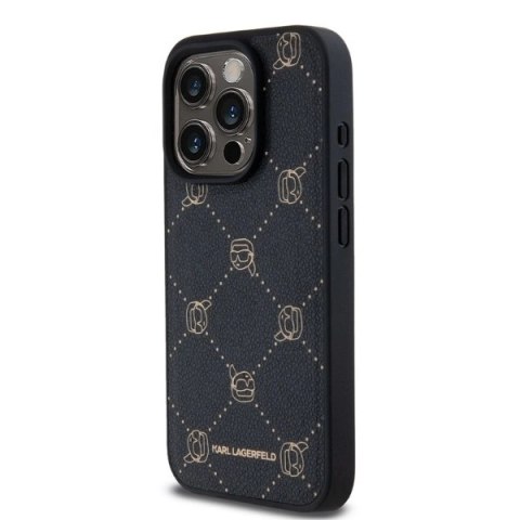 Etui Karl Lagerfeld Magsafe Karl Head na iPhone 15 Pro - czarne Etui Karl Lagerfeld Magsafe Karl Head na iPhone 15 Pro - czarne