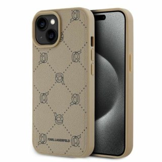 Etui Karl Lagerfeld Magsafe Karl Head na iPhone 15 - beżowe