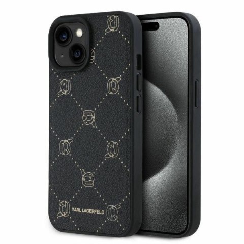 Etui Karl Lagerfeld Magsafe Karl Head na iPhone 15 - czarne Etui Karl Lagerfeld Magsafe Karl Head na iPhone 15 - czarne