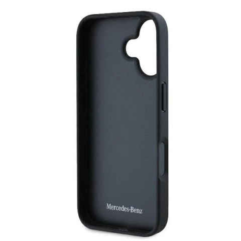 Etui Mercedes Leather Urban na iPhone 16 - czarne Etui Mercedes Leather Urban na iPhone 16 - czarne