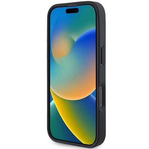 Etui Mercedes MB Waves Leather na iPhone 16 Pro - czarne Etui Mercedes MB Waves Leather na iPhone 16 Pro - czarne