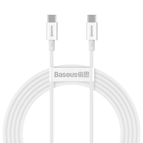 Kabel Baseus CATYS-C02 USB-C - USB-C PD QC FCP 100W 5A 2m - biały