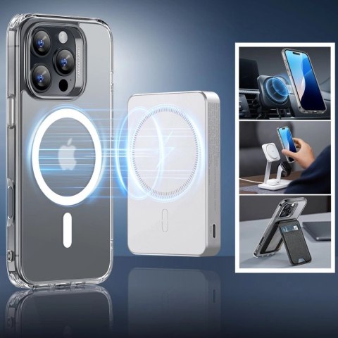 Etui ESR Classic Hybrid Halolock MagSafe + szkło hartowane na iPhone 16 Pro Max - półprzezroczyste Etui ESR Classic Hybrid Halolock MagSafe + szkło hartowane na iPhone 16 Pro Max - półprzezroczyste