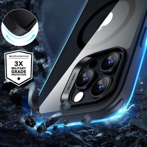 Etui ESR Classic Hybrid Halolock MagSafe + szkło hartowane na iPhone 16 Pro Max - przezroczyste z czarną ramką Etui ESR Classic Hybrid Halolock MagSafe + szkło hartowane na iPhone 16 Pro Max - przezroczyste z czarną ramką