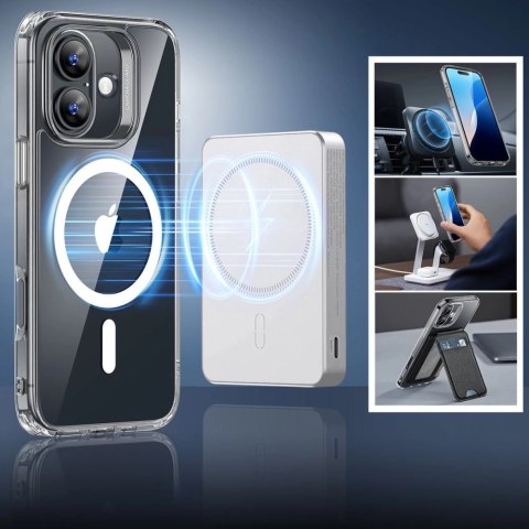 Etui ESR Classic Hybrid Halolock MagSafe + szkło hartowane na iPhone 16 - przezroczyste Etui ESR Classic Hybrid Halolock MagSafe + szkło hartowane na iPhone 16 - przezroczyste