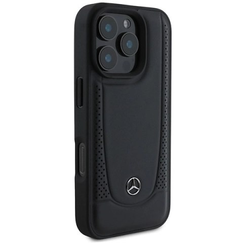 Etui Mercedes Leather Urban na iPhone 16 Pro Max - czarne
