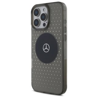 Etui Mercedes MB Case Star Pattern na iPhone 16 Pro - czarne