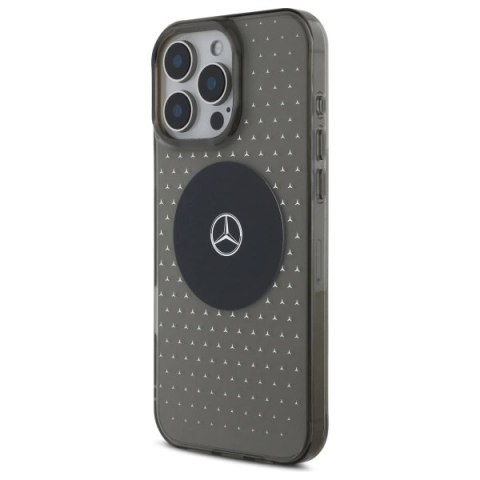 Etui Mercedes MB Case Star Pattern na iPhone 16 Pro - czarne
