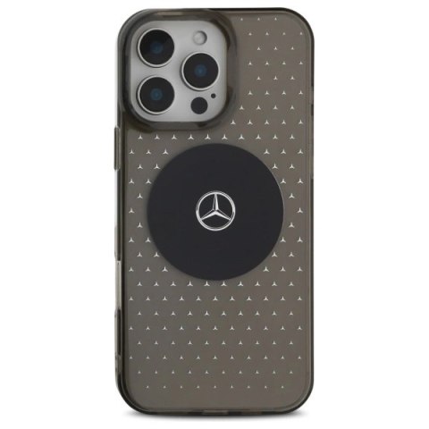 Etui Mercedes MB Case Star Pattern na iPhone 16 Pro - czarne