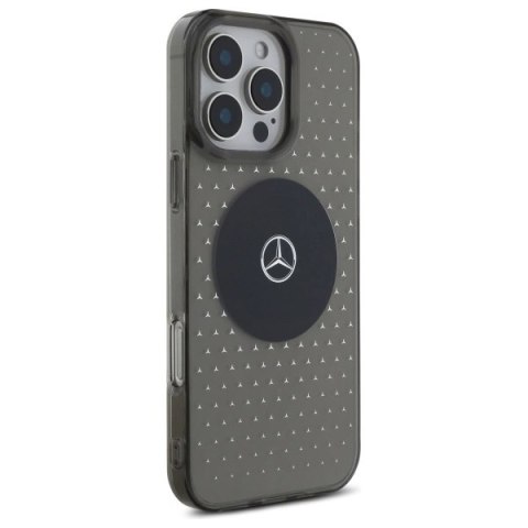 Etui Mercedes MB Case Star Pattern na iPhone 16 Pro - czarne