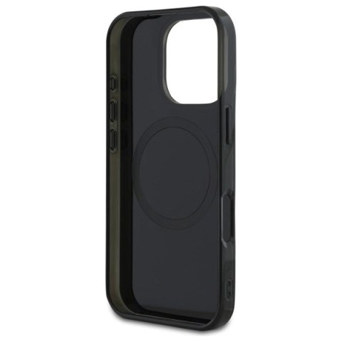 Etui Mercedes MB Double Layer Crossed Lines MagSafe na iPhone 16 Pro - czarne